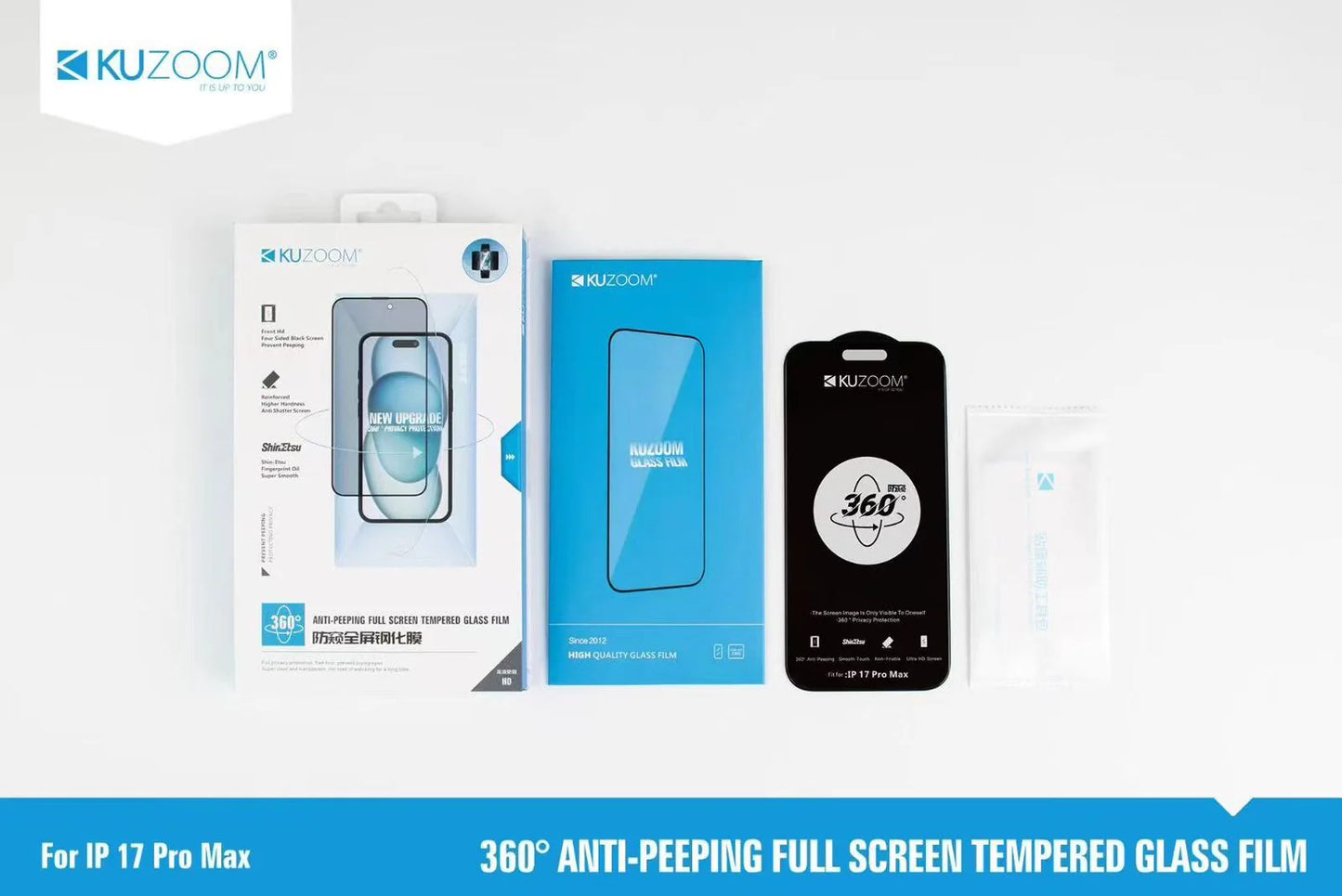 Kuzoom 360 privacy glass