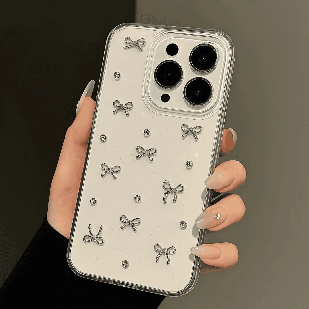New Korean Bow Glitter Case!