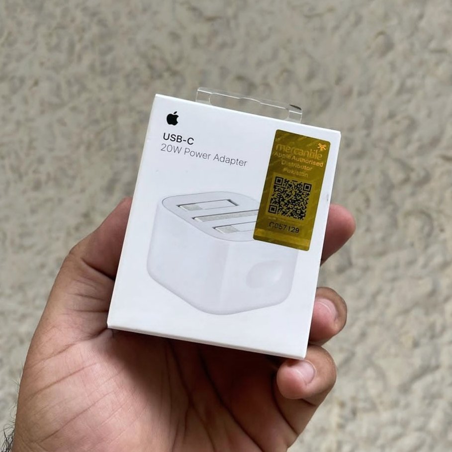 iPhone 20W 3-Pin Adapter + Lightning Cable