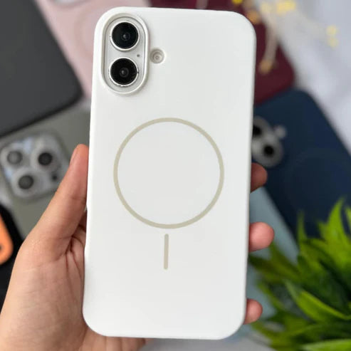 White Silicone MagSafe Case