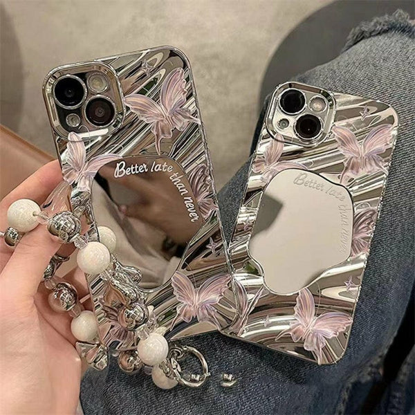 Butterfly Mirror Foil Case