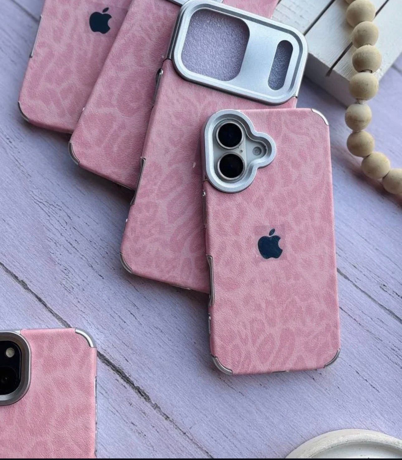 Leopard Luxe Case with Apple Logo