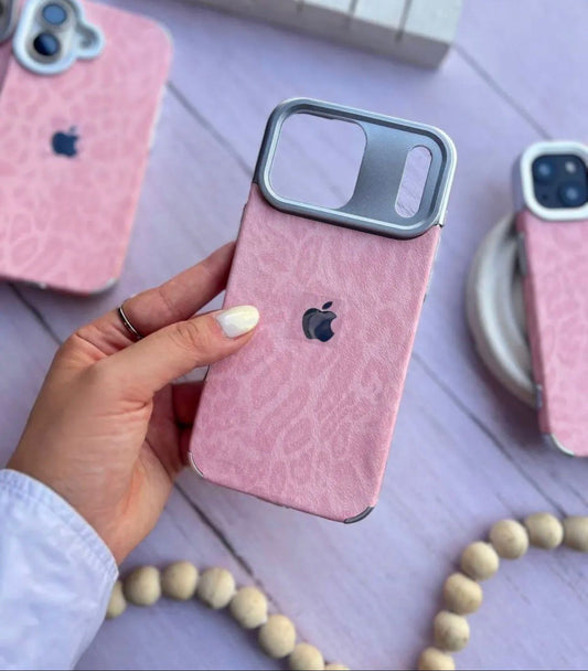 Leopard Luxe Case with Apple Logo