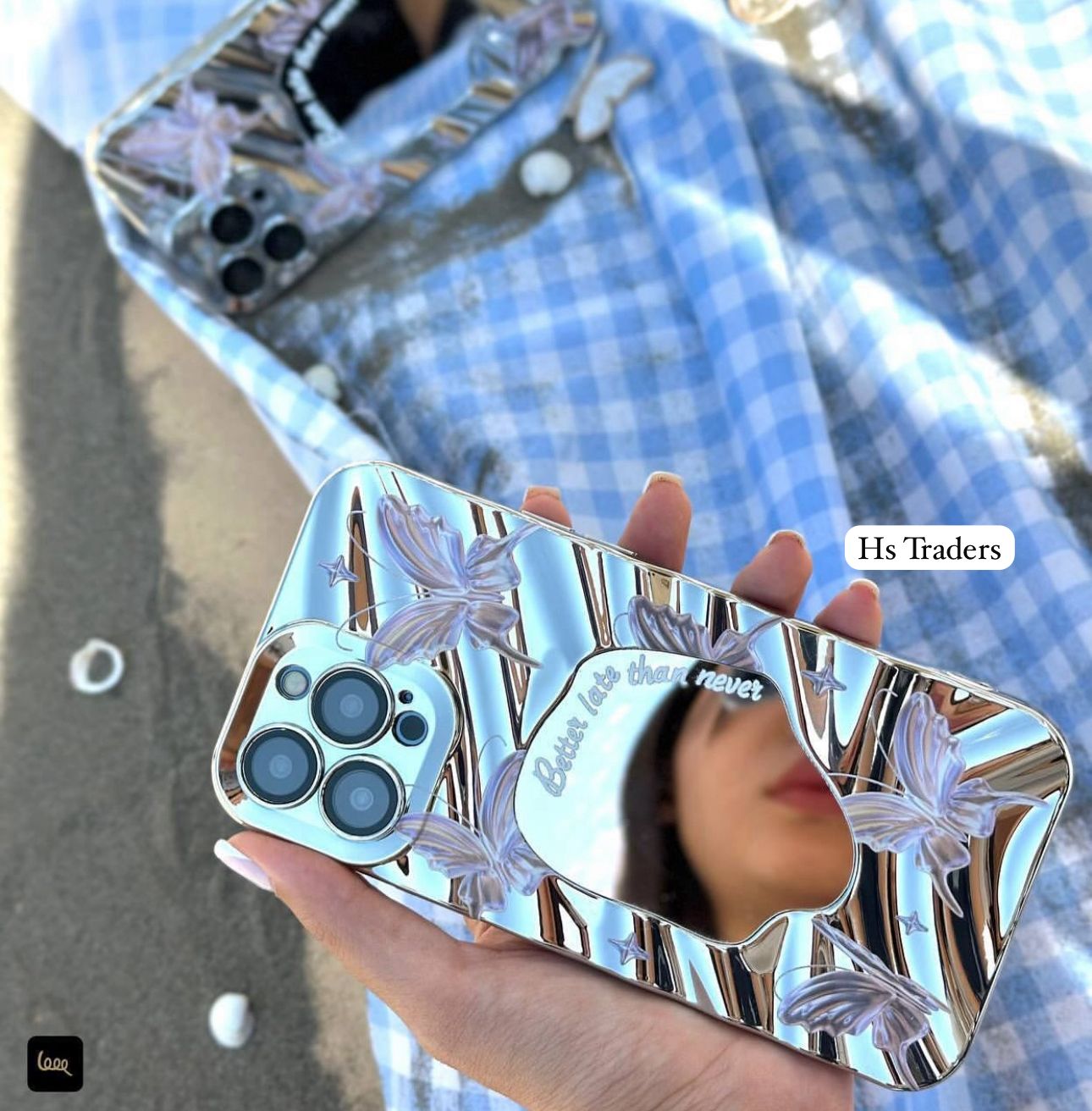 Butterfly Mirror Foil Case