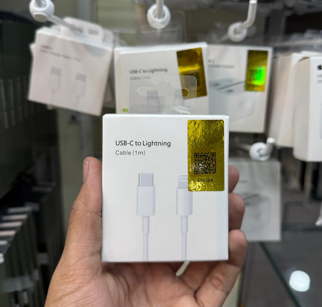 iPhone 20W 3-Pin Adapter + Lightning Cable