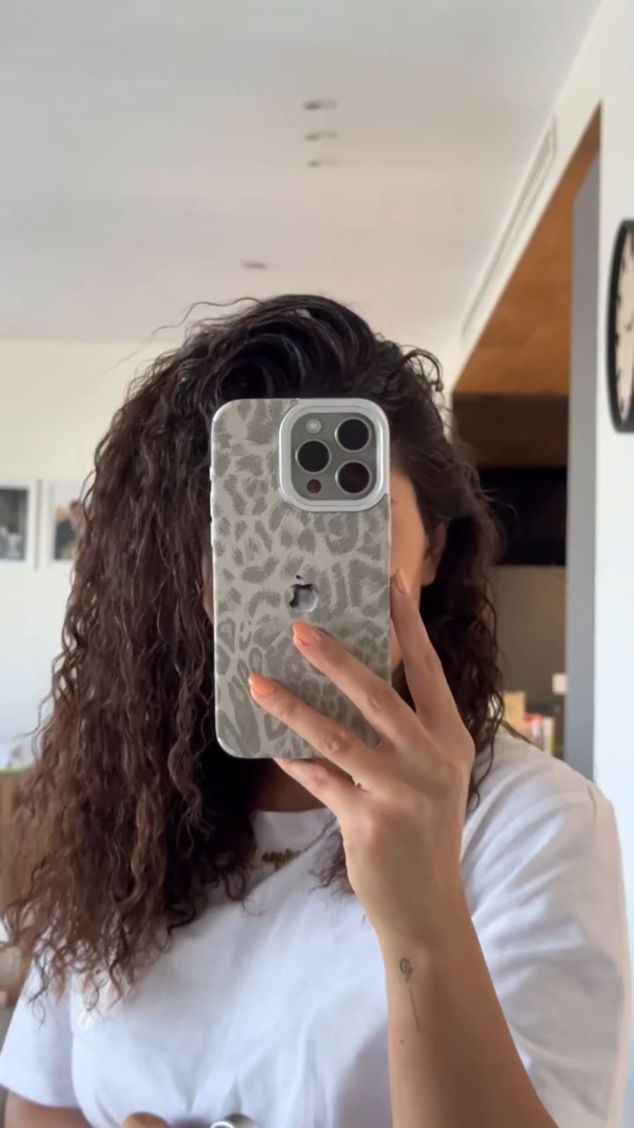 Leopard Luxe Case with Apple Logo