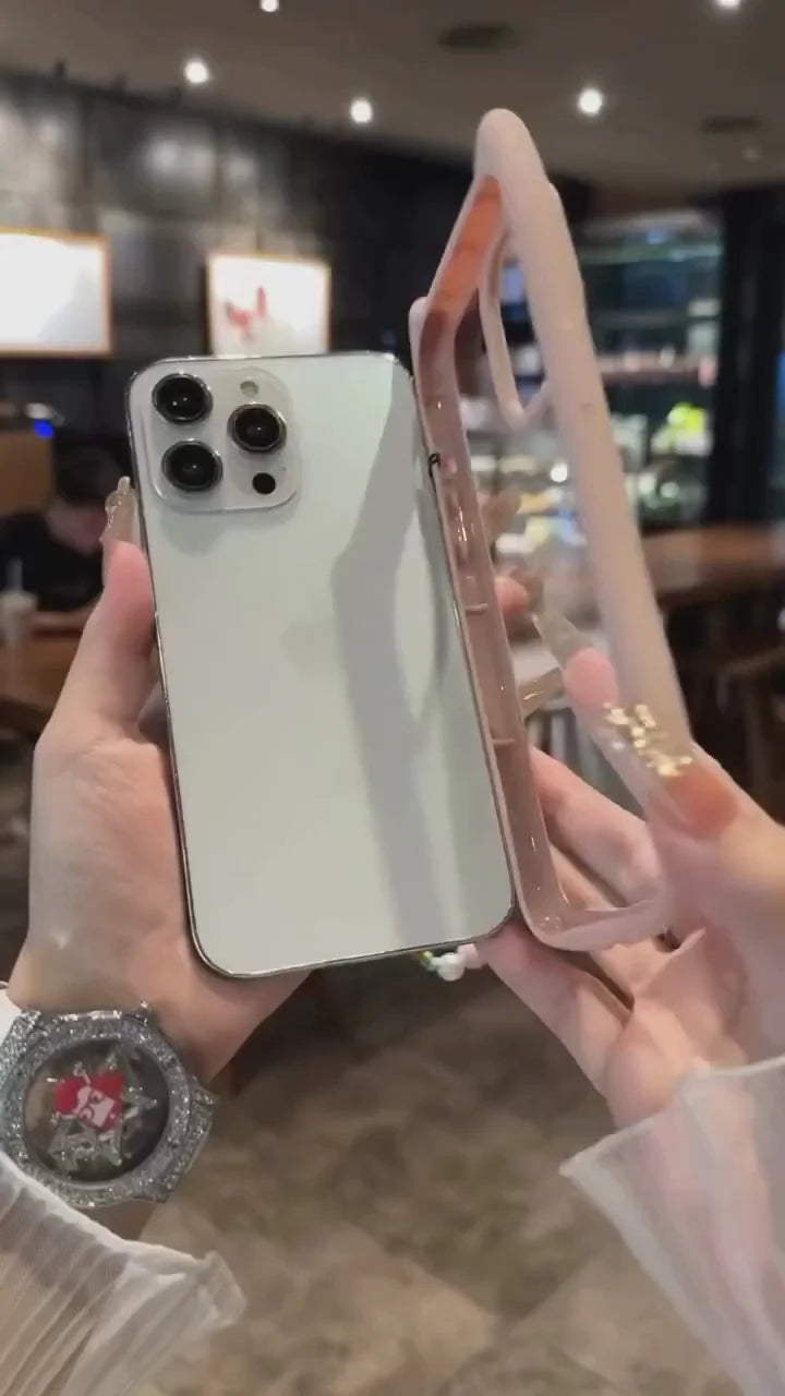 Bunny Mirror Ear Clear Transparent Case