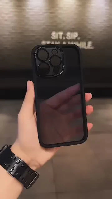 Translucent Clear Camera-Covered Border Case